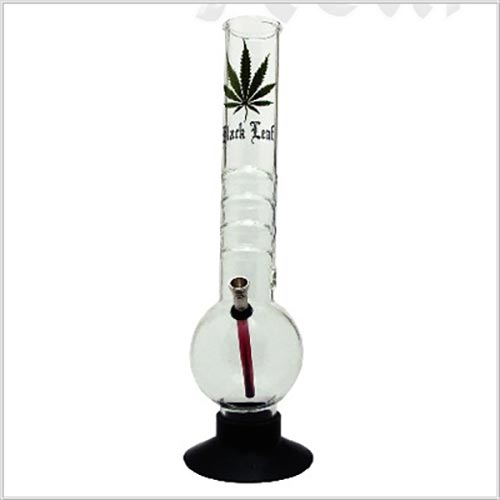 Glass Bong Black leaf 38 cm